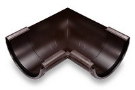 Внутренний угол ПВХ водостока Galeco PVC 124/80 Тёмно-коричневый