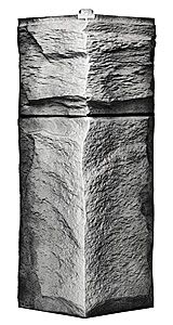 Угол наружный T-SIDING Гранит леон Эко-2 Самшит 450 мм x 150 мм