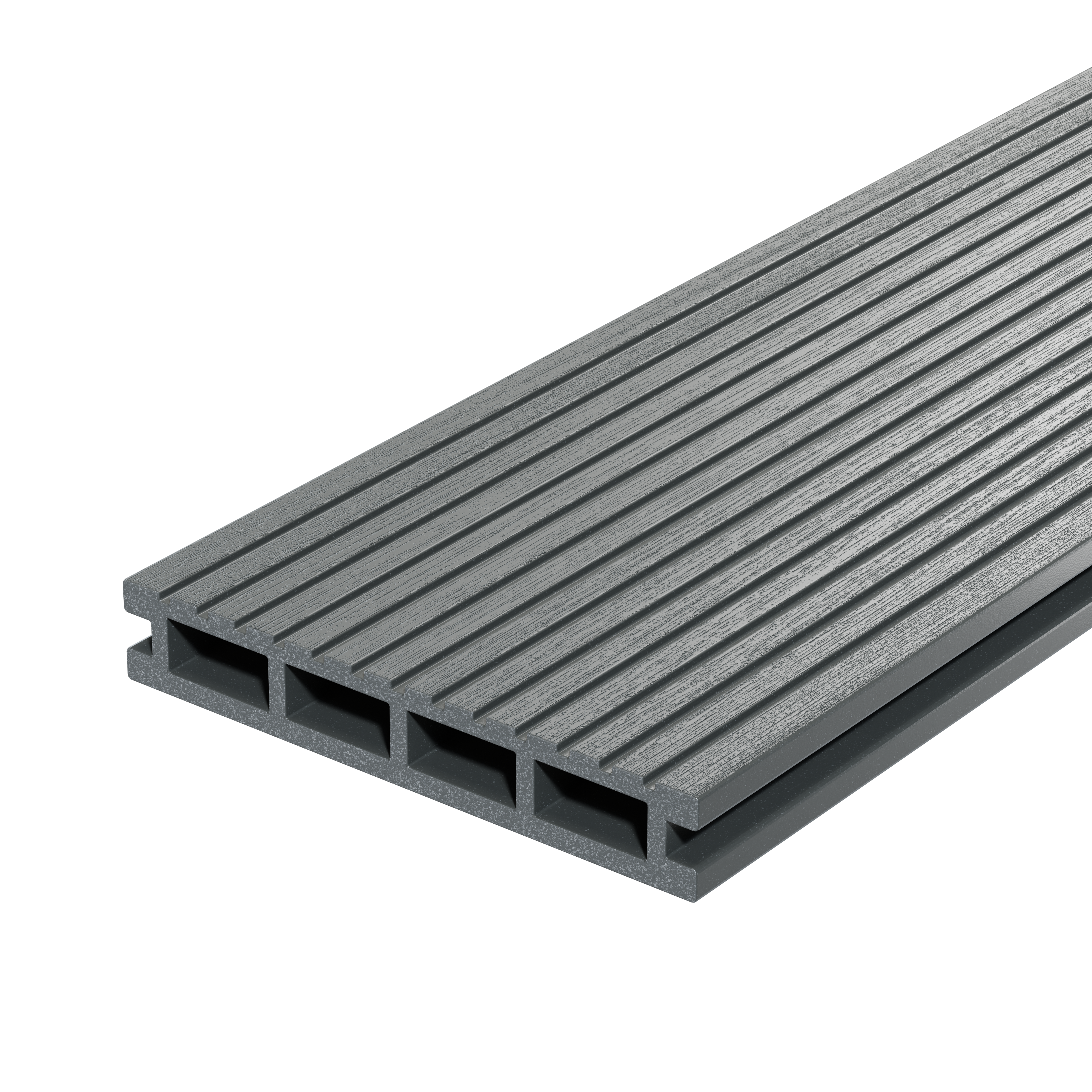 Террасная доска ДПК Decking Urban (В) 3 м Дымчатый дуб | Серый