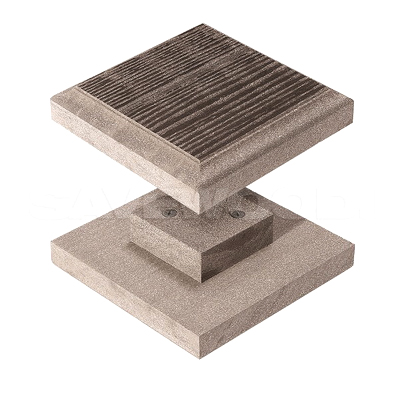 Ограждение из ДПК SaveWood Arbor Терракот Крышка столба 130х130 мм