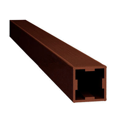 Ограждение из ДПК SaveWood Arbor Терракот Столб промежуточный 70х70х4000 мм