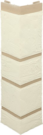 Угол наружный Альта-Профиль Камень Белый