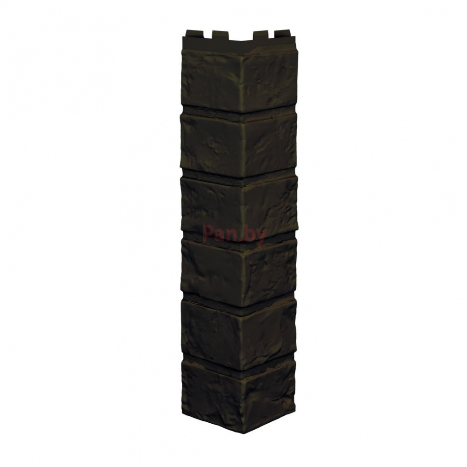 Угол наружный Vilo Brick (Кирпич) Dark-Brown Бесшовный