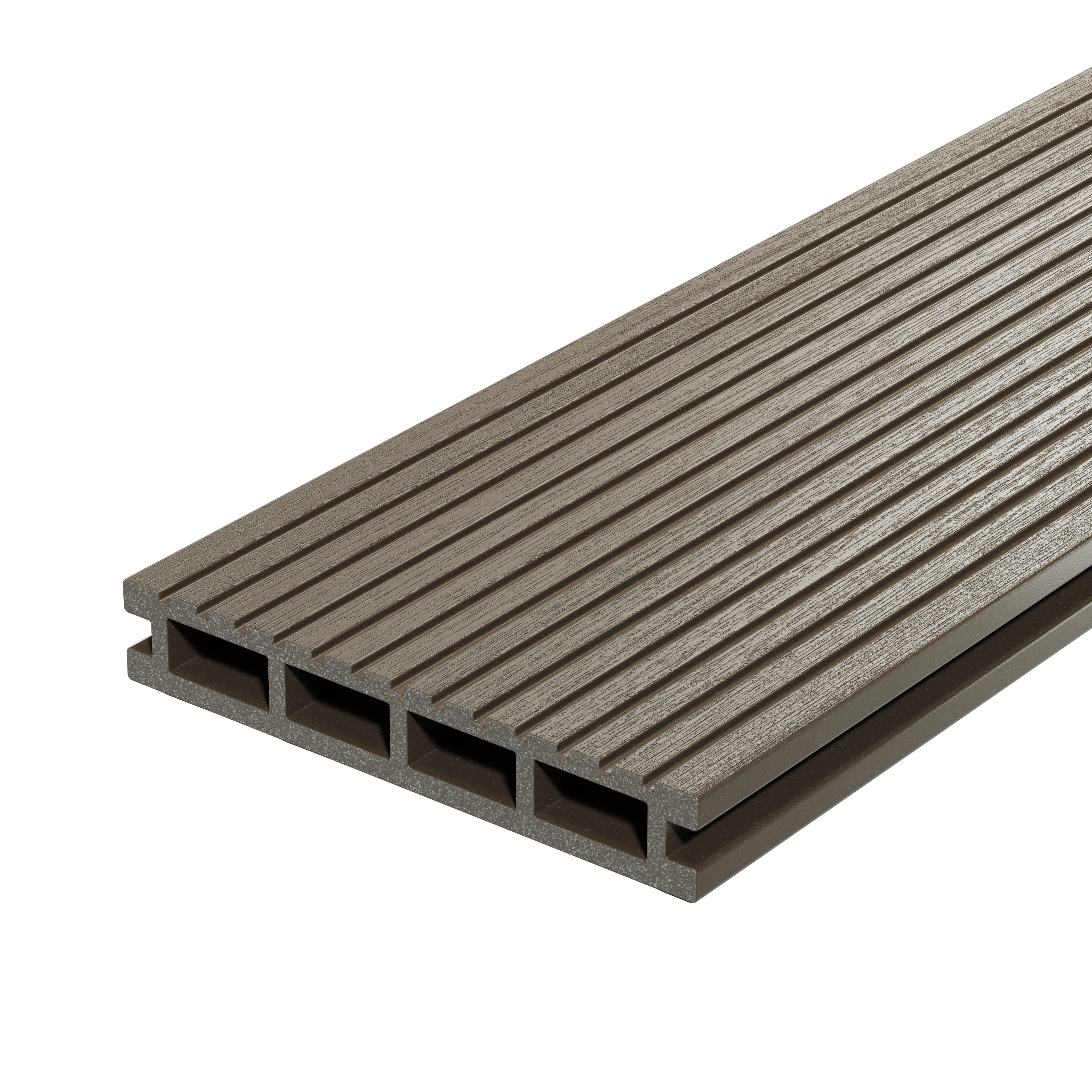 Террасная доска ДПК Decking Urban (В) 3 м Тёмный орех | Венге