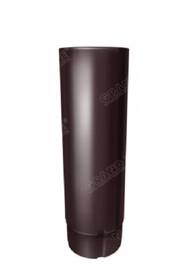 Труба круглая, 90 мм, 3 м металлическая водостока GrandLine 125/90 mm RAL 8017 Коричневый