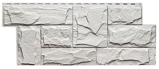 Фасадные панели T-SIDING Гранит леон Белый 1013 1 090 мм x 455 мм