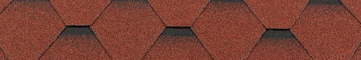 Коньково-карнизная черепица RoofShield Кирпично-красный 1000 мм x 317 мм