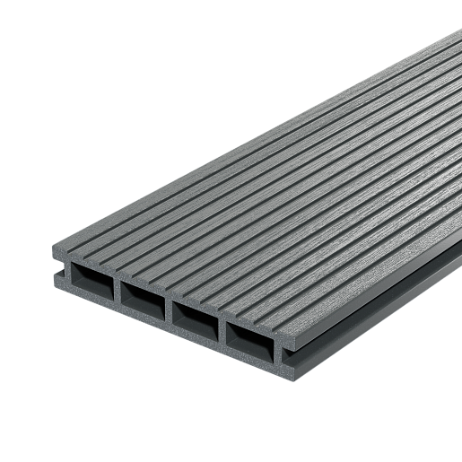 Террасная доска ДПК Decking Urban (В) 4 м Дымчатый дуб | Серый 4000 мм x 150 мм