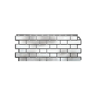 Фасадные панели FineBer Кирпич клинкерный 3D Бело-коричневый