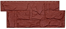 Фасадные панели T-SIDING Гранит леон Бордовый 3009 1 090 x 455 мм 1 090 мм x 455 мм