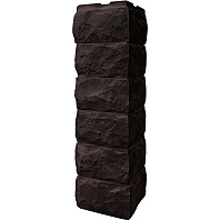 Угол наружный FineBer Скол 3D Тёмно-коричневый