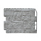 Панель FineBer Фасайдинг Дачный Туф 3D Светло-серый , фото 