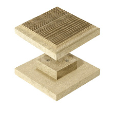 Ограждение из ДПК SaveWood Arbor Тик Крышка столба 130х130 мм