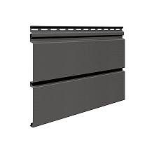 Виниловый сайдинг VOX Unicolor Брус SV-05 Антрацит 3850 мм x 250 мм