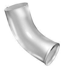 Колено сливное трубы 90 мм металлическая GrandLine 125/90 mm RAL 9003 Белый в Обнинске