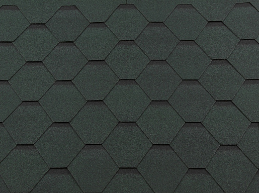 Гибкая черепица RoofShield Классик Стандарт Зеленый Антик 1000 мм x 317 мм