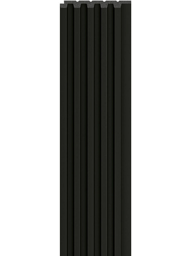 Панель реечная стеновая VOX Linerio S-line Black | Чёрный 2650 мм x 122 мм
