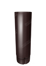 Труба круглая, 90 мм, 3 м металлическая GrandLine 125/90 mm RAL 8017 Коричневый в Обнинске