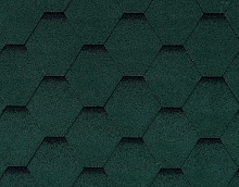 Битумная черепица RoofShield Фемели Лайт Стандарт Зеленый с оттенением в Обнинске 1000 мм x 317 мм