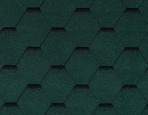 Битумная черепица RoofShield Фемели Лайт Стандарт Зеленый с оттенением 1000 мм x 317 мм