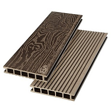 Террасная доска ДПК Savewood Ornus (T) 4 м Тёмно-коричневый 4000 мм x 144 мм