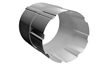 Соединитель трубы 90 мм металлическая GrandLine 125/90 mm RAL 9003 Белый в Обнинске