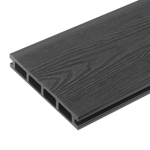 Террасная доска ДПК Dimdeck 3D-тиснение (D) 3 м Графит 3000 мм x 146 мм