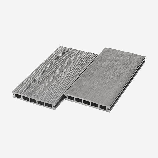 Террасная доска ДПК RusDecking UnoDeck Vintage 3 м Серый 3000 мм x 150 мм