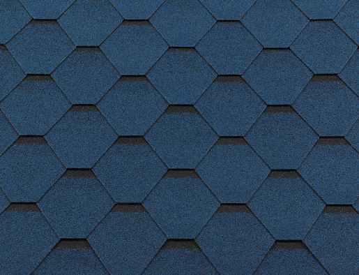 Гибкая черепица RoofShield Классик Стандарт Синий 1000 мм x 317 мм