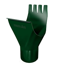 Воронка 125/90 мм металл Grand Line 125/90 mm RAL 6005 Зелёный мох в Обнинске