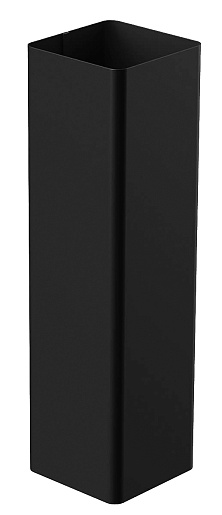 Труба 3 м водостока Galeco STAL 2 125/80 Чёрный