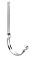 Крюк желоба длинный полоса 125 мм металлическая водостока GrandLine 125/90 mm RAL 9003 Белый , фото 
