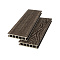 Террасная доска из ДПК Savewood Fagus 4 м Темно-коричневый , фото 