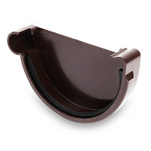 Заглушка правая ПВХ Galeco PVC 124/80 Тёмно-коричневый