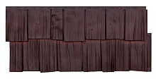 Фасадные панели T-SIDING Щепа Памир 8016-9005 1090 x 455 мм 1090 мм x 455 мм