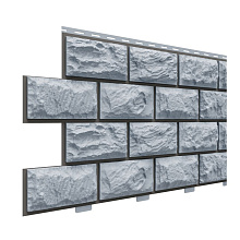 Фасадные панели Dolomit Альпийский прокрашенный 2 м Серо-голубой 2 000 x 220 мм 2 000 мм x 220 мм