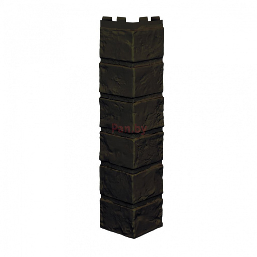 Угол наружный Vilo Brick (Кирпич) Dark-Brown Бесшовный 420 мм x 90х90 мм