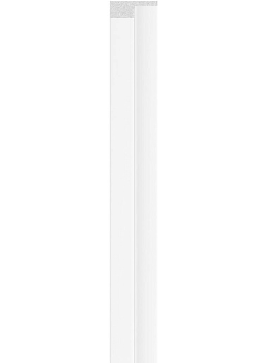 Рейка левая панели VOX Linerio L-line White | Белый 2650 мм x 61 мм
