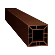 Ограждение из ДПК SaveWood Arbor Терракот Столб большой 120х120х4000 мм