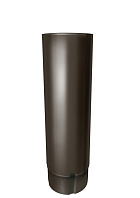 Труба круглая, 3 м металл водостока Grand Line 125/90 mm RR 32 Тёмно-коричневый