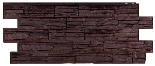 Фасадные панели T-SIDING Альпийская сказка Памир 8016-9005 1 090 мм x 455 мм