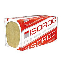 Утеплитель Isoroc Изолайт, 50 кг/куб.м., 100 мм  1000 мм x 600 мм