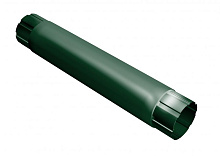 Труба 90 мм, 1 м металл Grand Line 125/90 mm RAL 6005 Зелёный мох в Обнинске