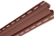 Угол внутренний Альта-Профиль под Блокхаус Красно-коричневый , фото 