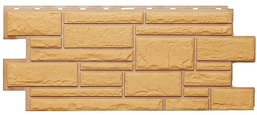 Фасадные панели T-SIDING Дикий камень Бежевый 1011 1 090 мм x 455 мм