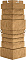 Угол наружный Альта-Профиль Скалистый камень Памир , фото 