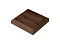 Ограждение из ДПК Faynag Wood Шоколад Крышка столба 120х120 мм , фото 