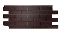 Фасадные панели NordSide коллекция Гладкий кирпич Темно-коричневый