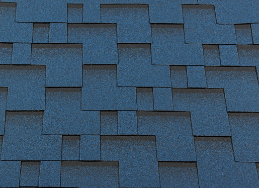 Гибкая черепица RoofShield Классик Модерн Синий 1000 мм x 317 мм
