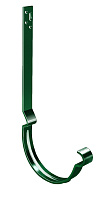 Крюк желоба длинный полоса металл водостока Grand Line 125/90 mm RAL 6005 Зелёный мох